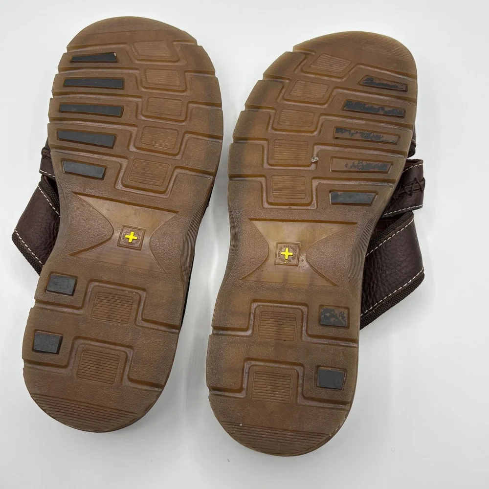 Dr. Martens Dax Sandals Mens Size 12 Brown Leather Slide Slip On Y2K Style - Picture 8 of 10